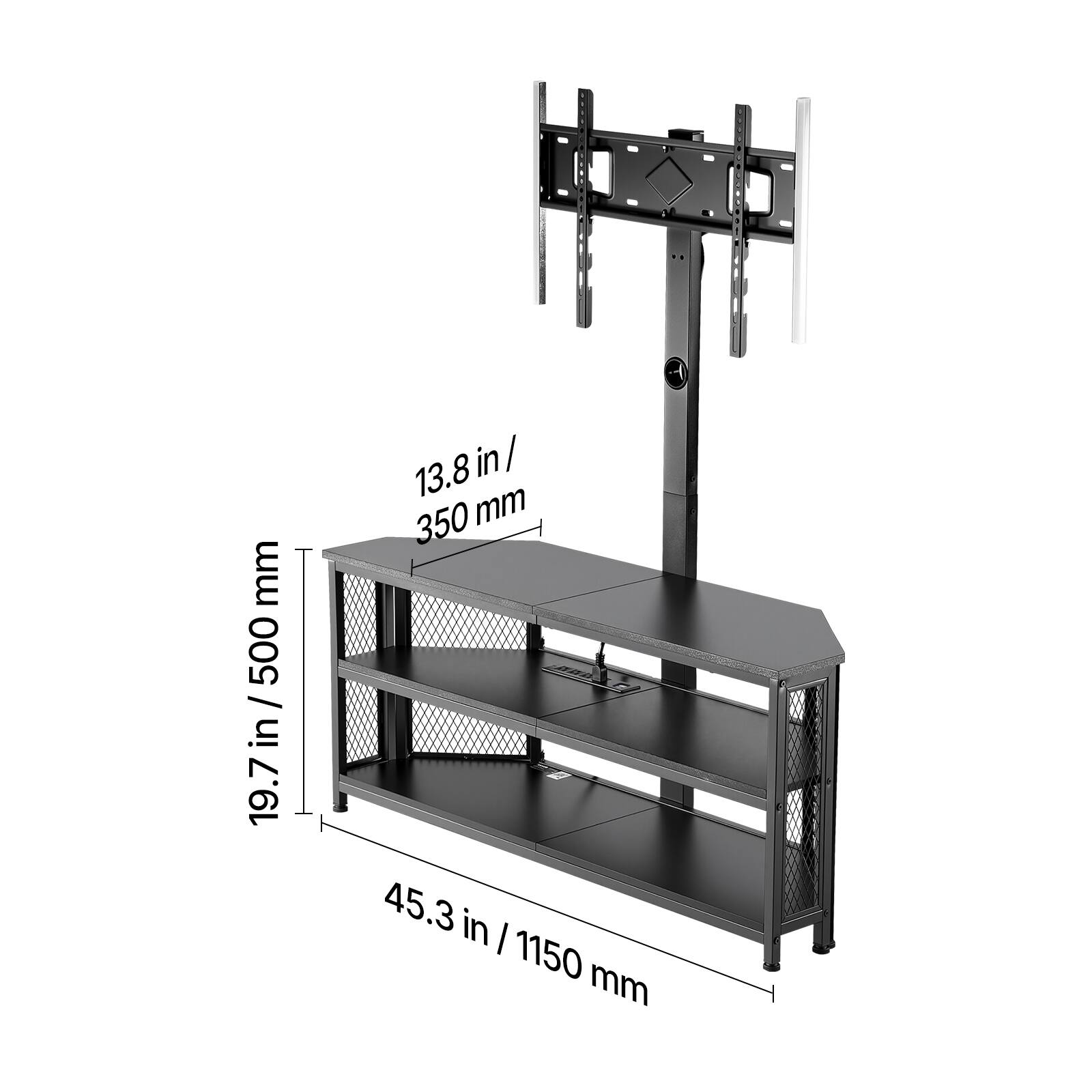 mm 500 / in 19.7in / 19.7 in / 13.8 350 mm 45.3 in / 1150 mm