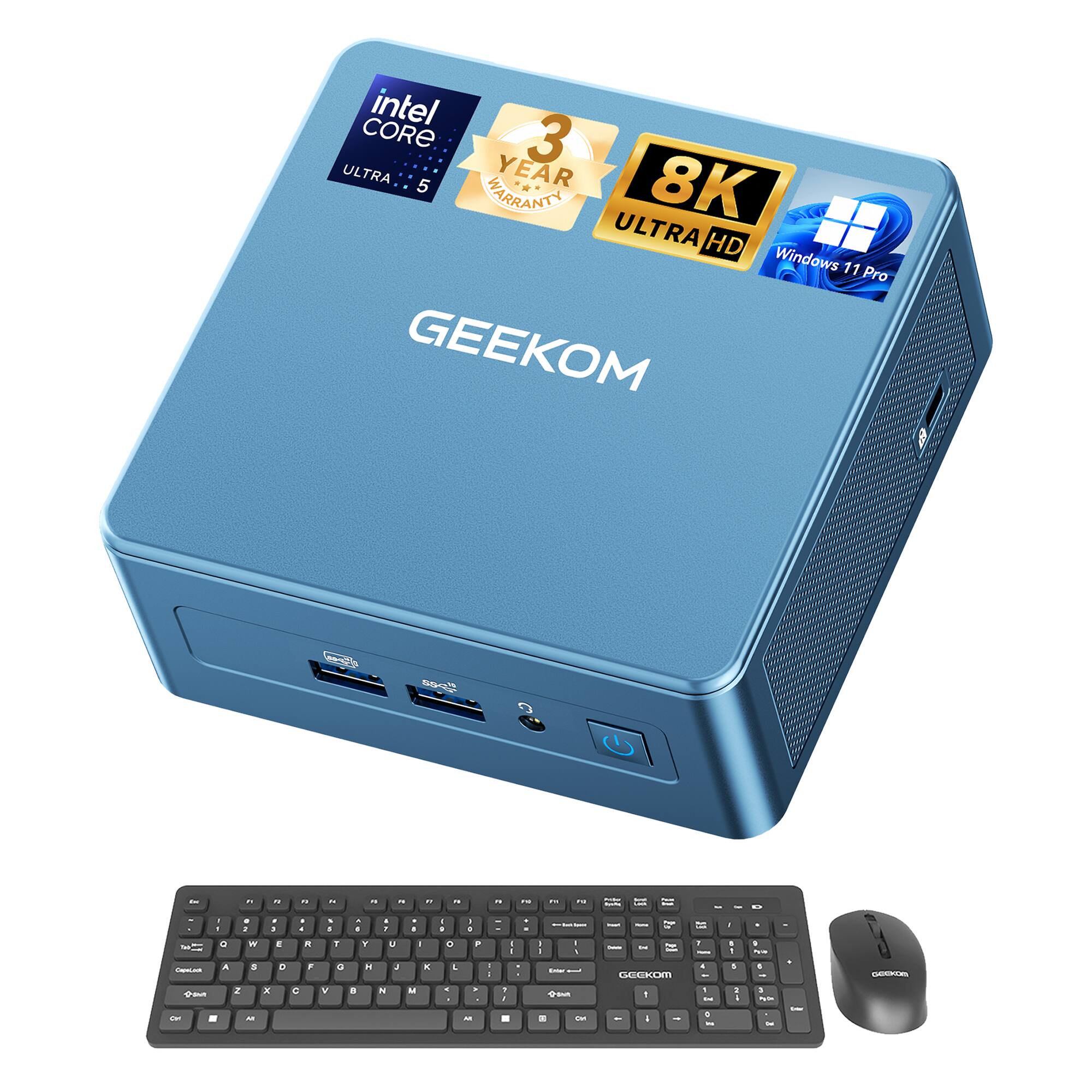 intel CORE 3 ULTRA 5 YEAR 8K WARRANTY ULTRA HD Windows 11 Pro GEEKOM
