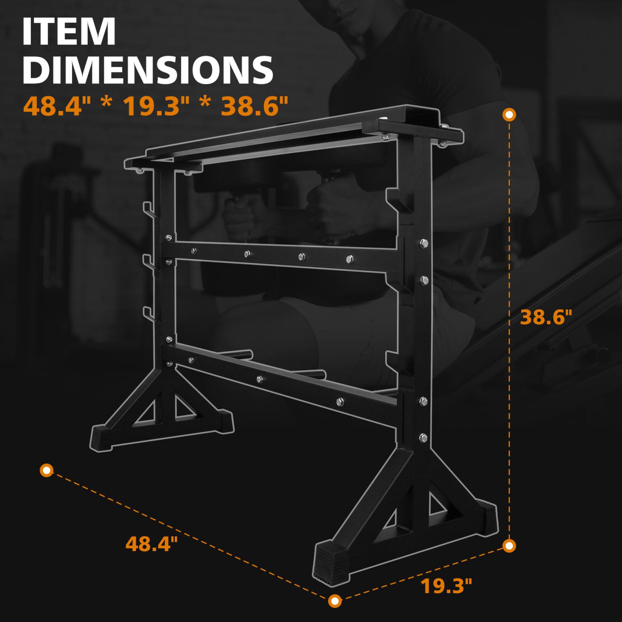 ITEM DIMENSIONS  
48.4" * 19.3" * 38.6"