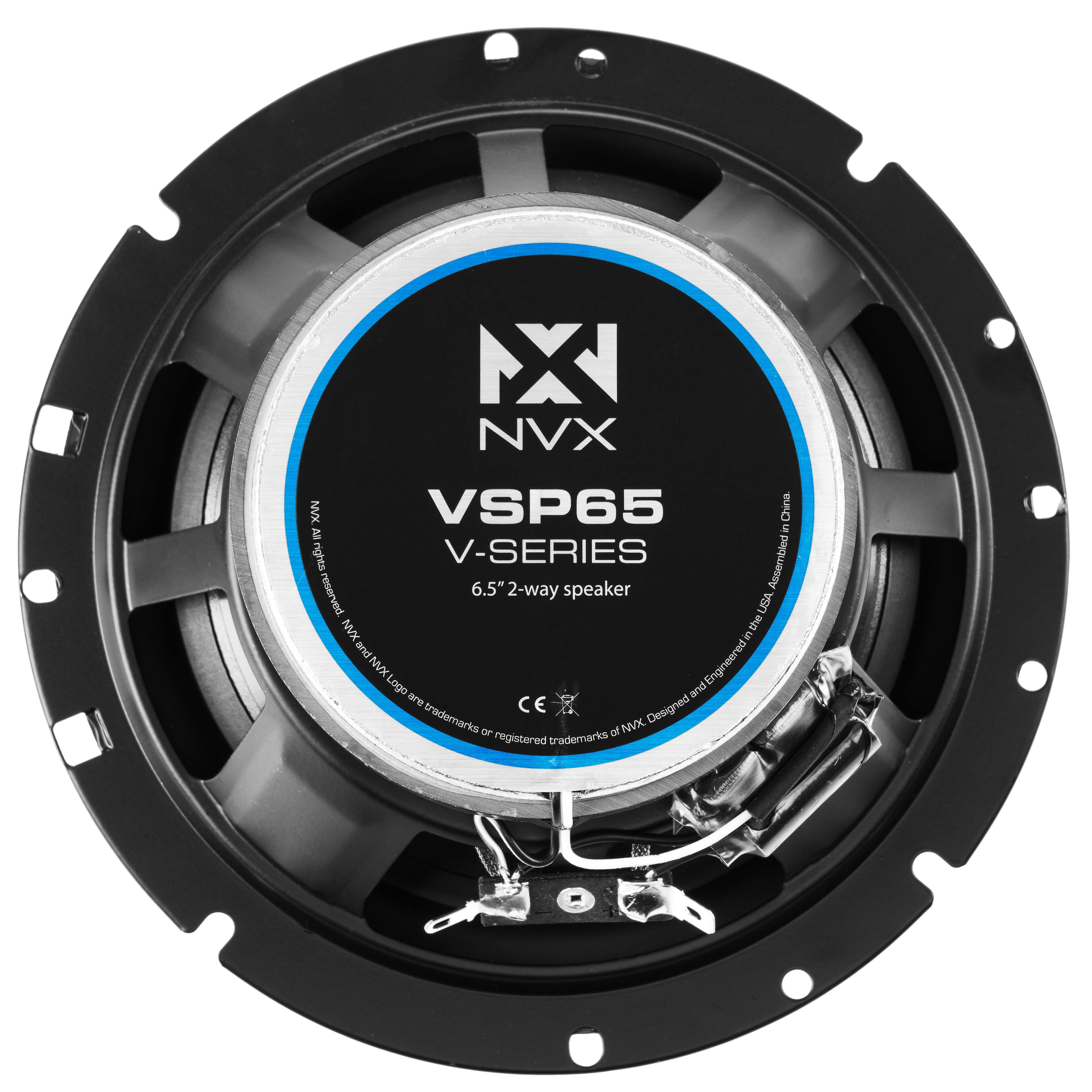 NXI NVX VSP65 V-SERIES 6.5" 2-way speaker  
Designed and Engineered in China  
Assembled in China  
NXI and NVX are trademarks or registered trademarks of NXI NVX  
NXI NVX Logo is a trademark or registered trademark of NXI NVX  
© 2016 NXI NVX  
All rights reserved