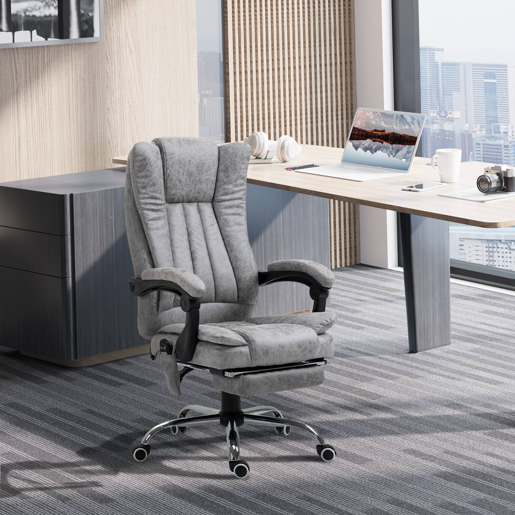 Alt View 1. Vinsetto - Office Chair with 6 Points and Heat - Gray.