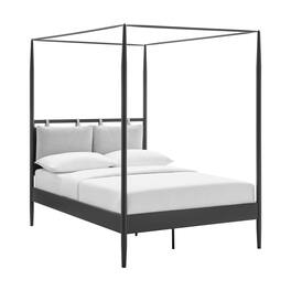 Modway - Marlowe 4-Poster Canopy Metal Full Platform Bed - Black