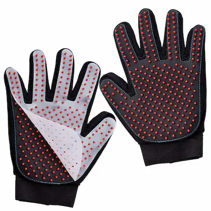 Front. Katziela - Pet Grooming Gloves.