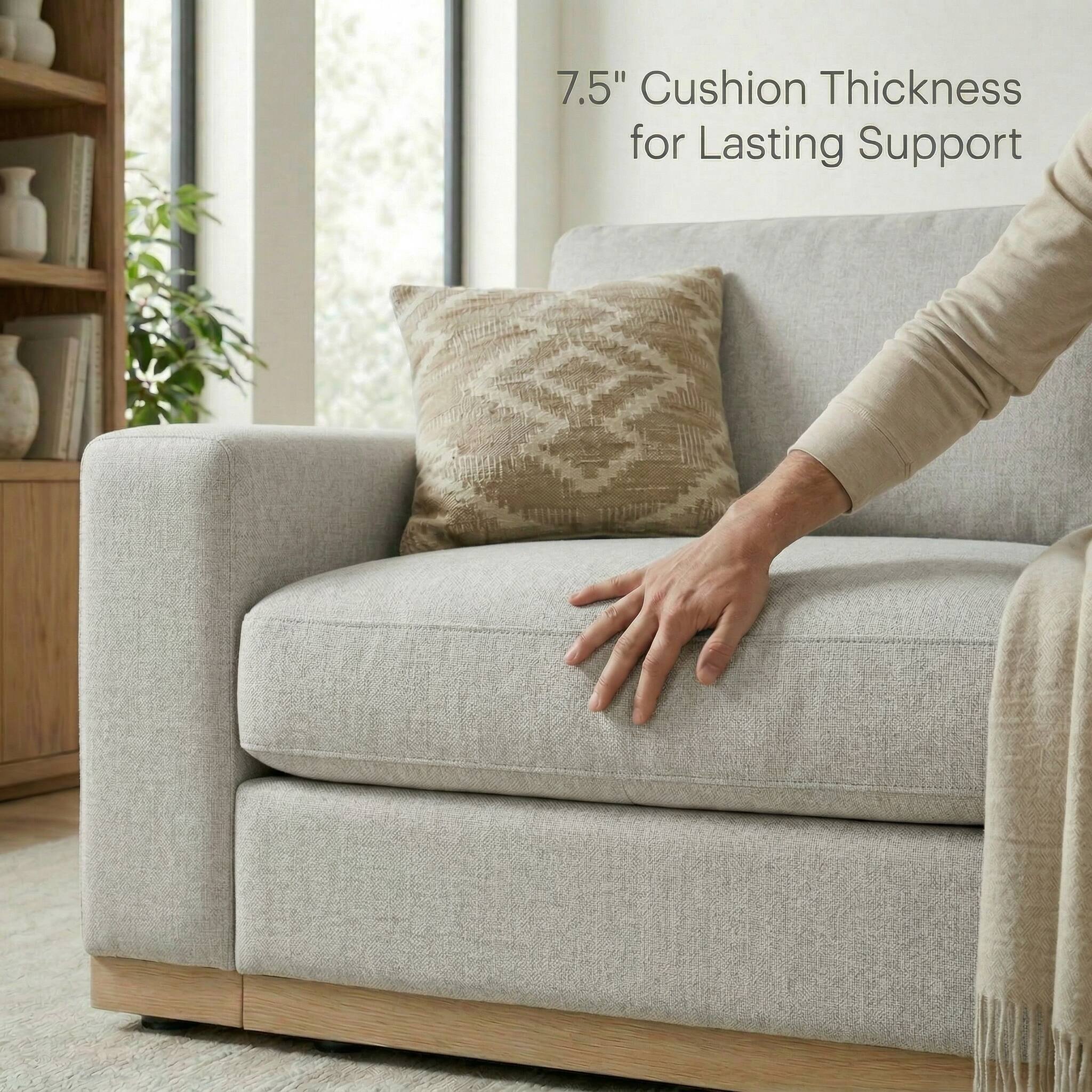 7.5" Cushion Thickness for Lasting Support