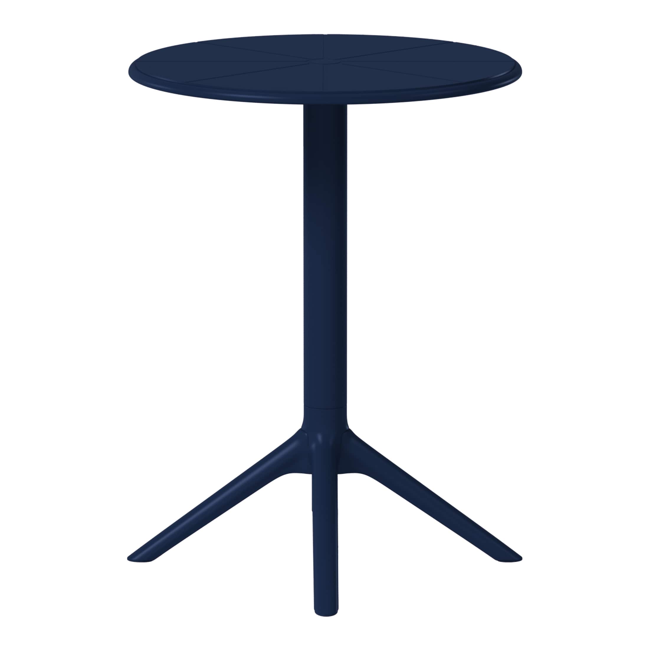 "WestinTrends - Playa 23.5"" Outdoor Polypropylene Resin Round Patio Bistro Dining Table for 2 - Navy Blue" price history on PriceWatchPro