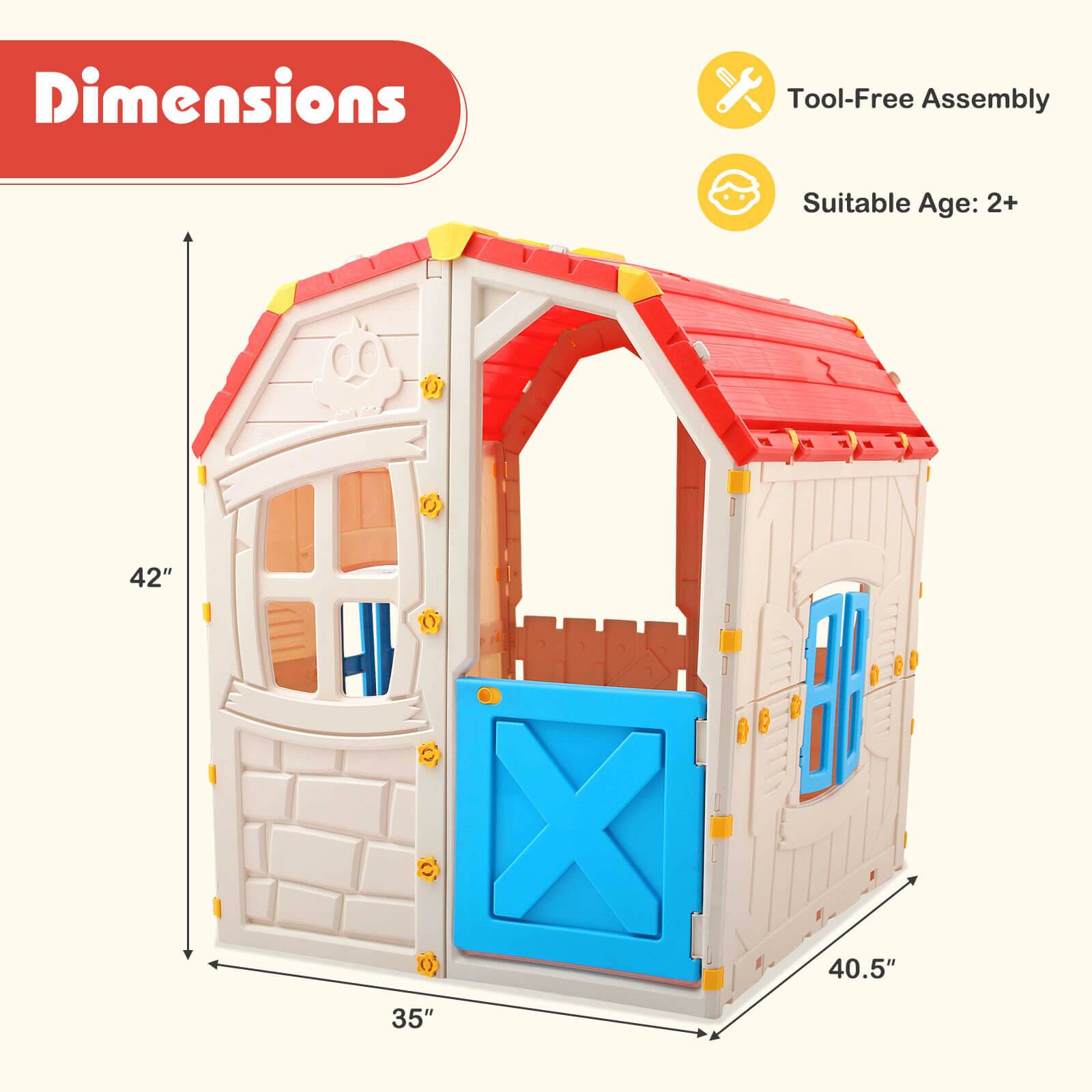 Dimensions  
Tool-Free Assembly  
Suitable Age: 2+  

42" X 35" X 40.5"