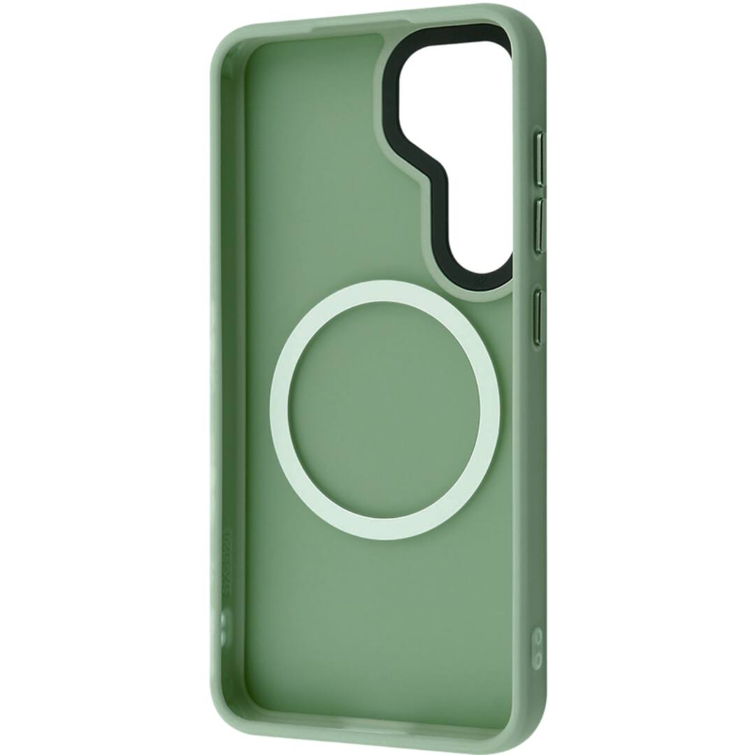 Alt View 1. Entronix - Entronix Magnetic Case for Samsung Galaxy S25 - Translucent Frosted Matte Finish - Green.