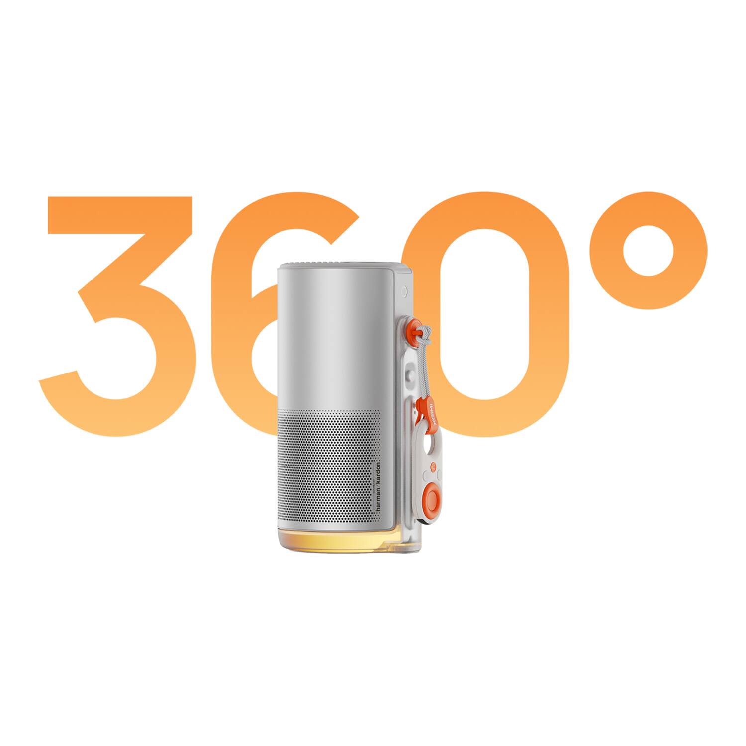 Alt View 8. XGIMI - Xgimi Wk08k Mogo 4 1080p 450-iso-lumen Portable Projector With Filter, Speakers, Ambient Light, And Google Tv - silver.