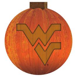 Fan Creations - West Virginia Mountaineers 12'' Pumpkin Sign - Orange