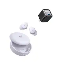 Soundcore - Sleep A30 Special by Anker with USB C Charger Block 20W,Sleep Earbuds, ANC, PNC, Snore Masking, 10H Playtime