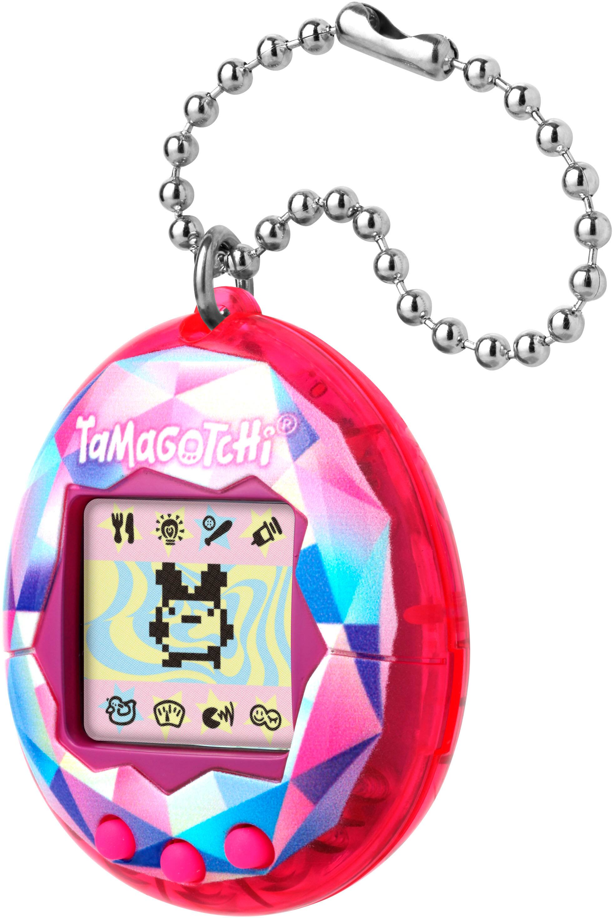 Left. Bandai - 2.1" Original Tamagotchi - Pink Treasure Jewel.