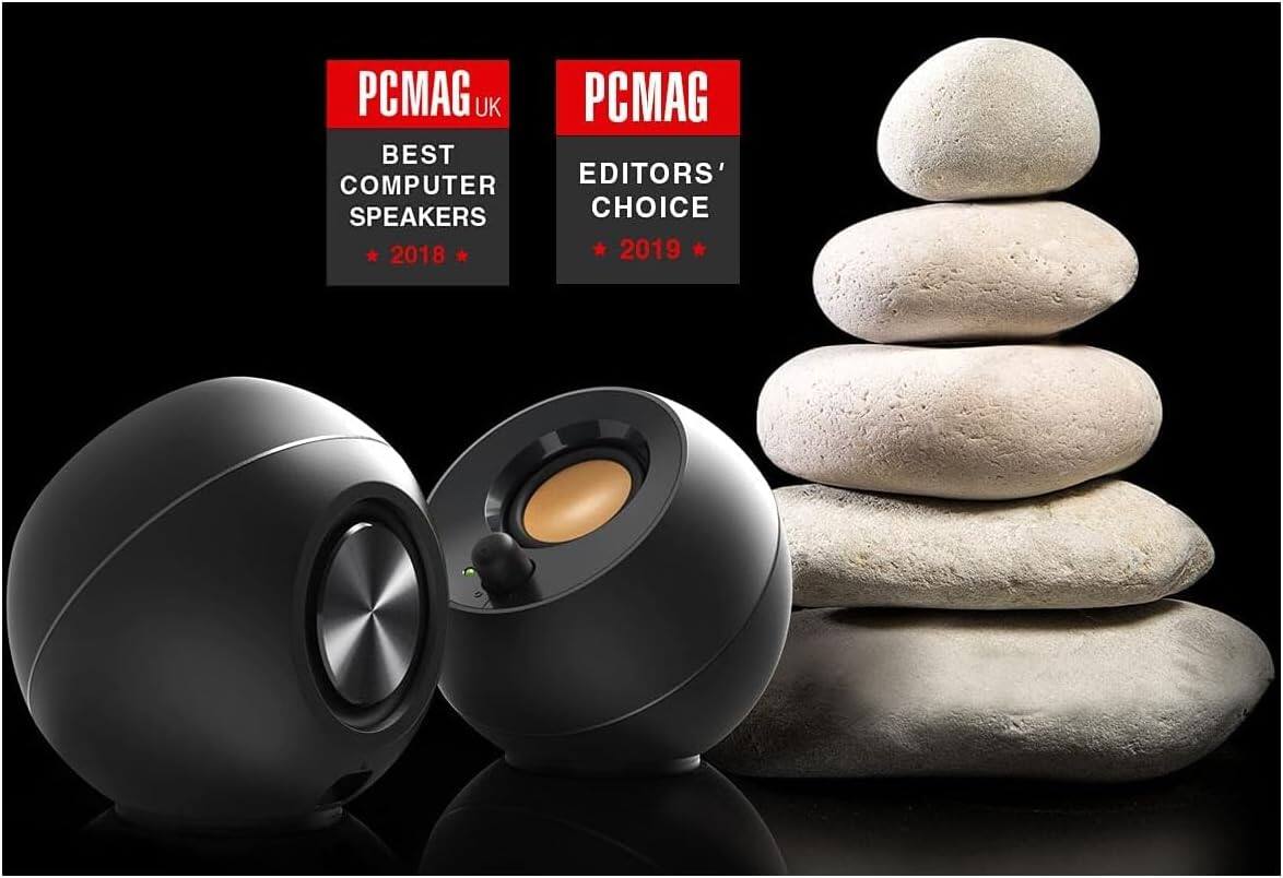 PCMAG UK  
BEST COMPUTER SPEAKERS  
2018  

PCMAG  
EDITORS' CHOICE  
2019