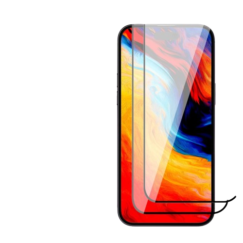 Front. Home Collection - 2× Anti-Spy Tempered Glass Screen Protector for iPhone XR - Clear.