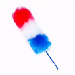 Kitchen + Home - Large Static Duster - 27" Inch Electrostatic Feather Duster - Patriot - multicolor