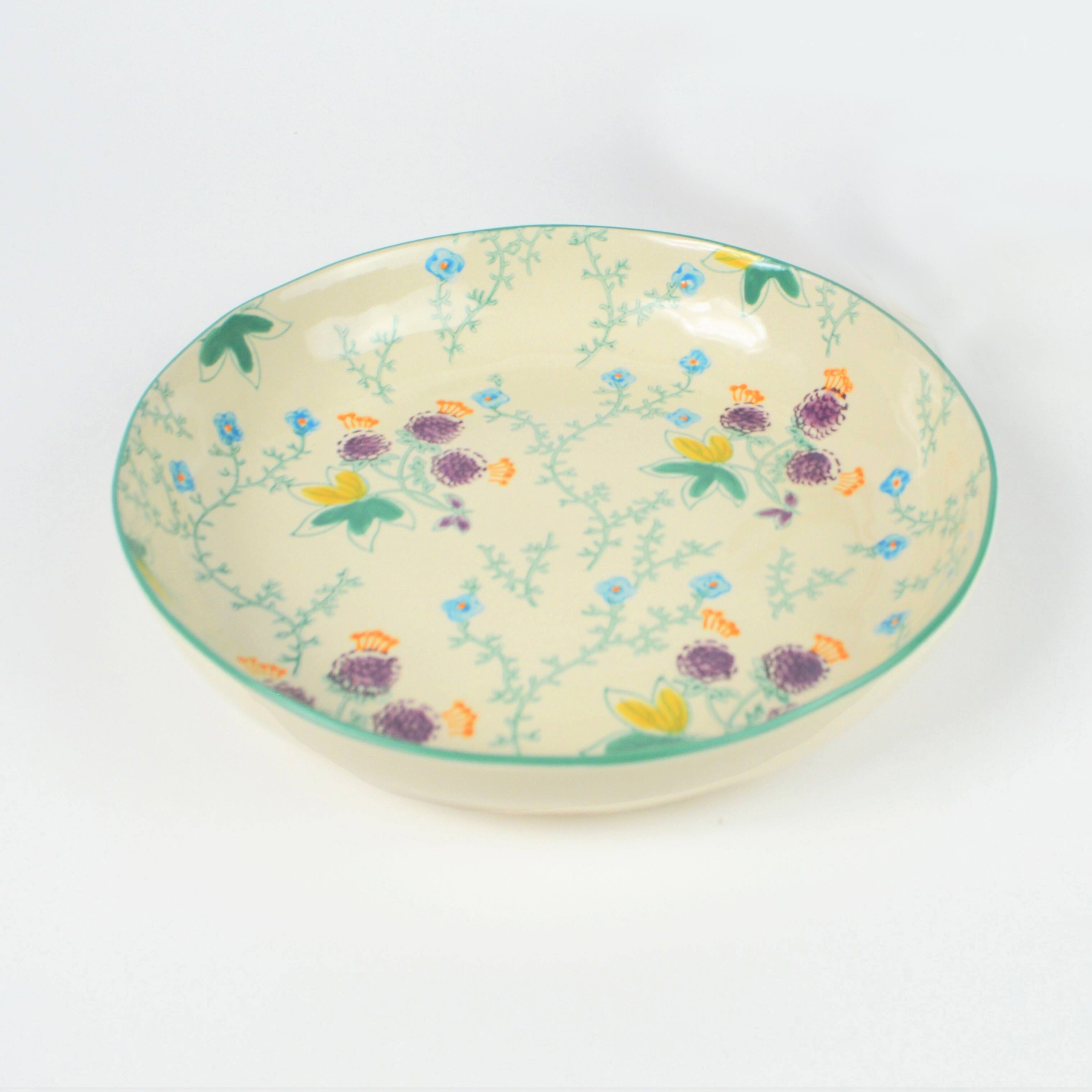 Front. Euro Ceramica Home - Ella 2 Piece Entree BowlsSet - Turquoise - Turquoise.