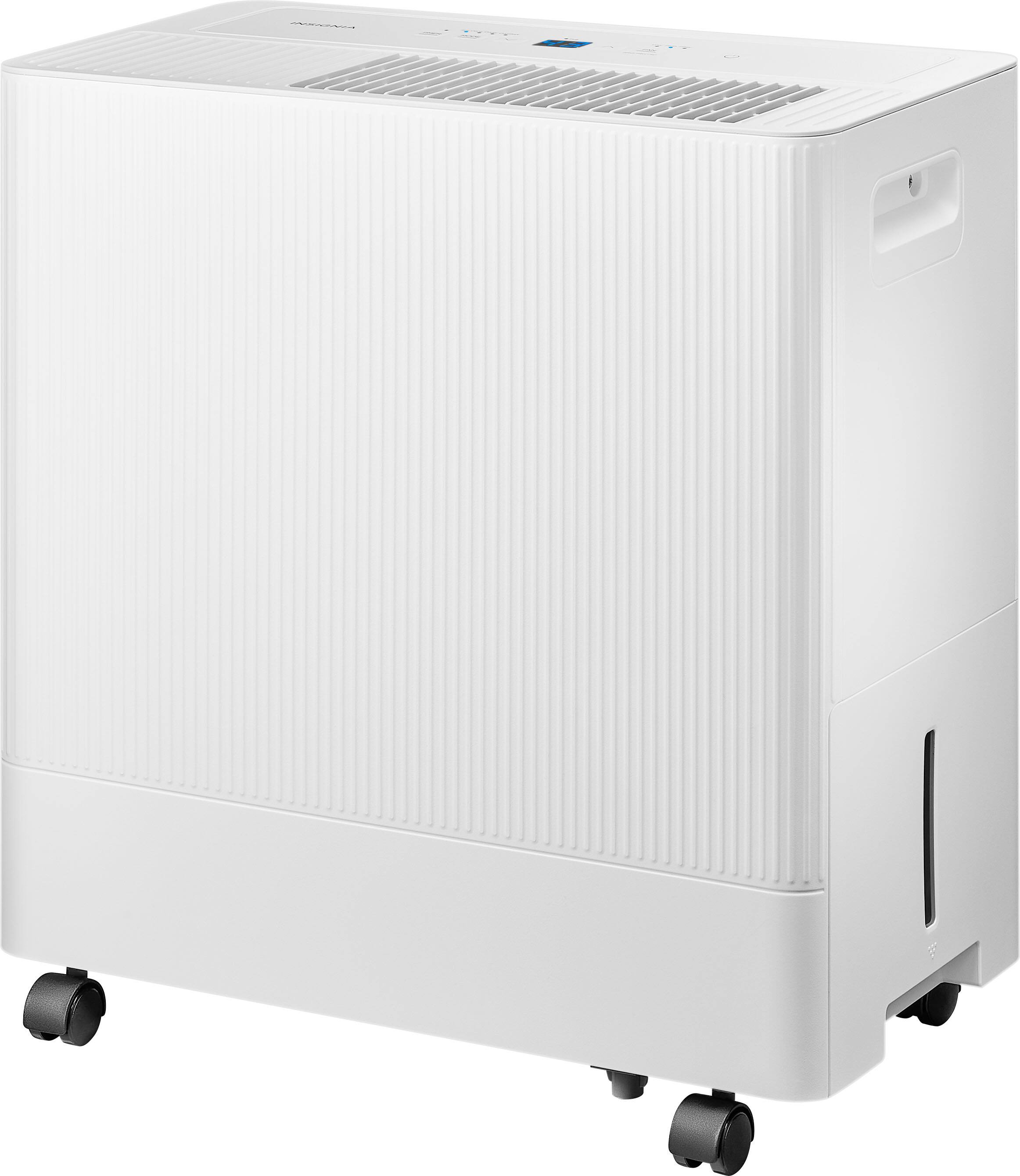Alt View 15. Insignia™ - 3,000 Sq. Ft. 50-Pint Portable Dehumidifier with 6.34 qt Bucket Capacity and ENERGY STAR Certification - White.