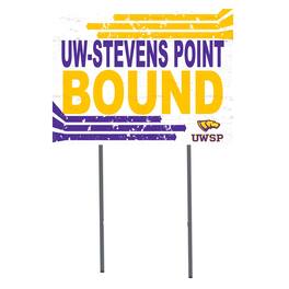 Jardine - Wisconsin-Stevens Point Pointers 18" x 24" Bound Yard Sign - White