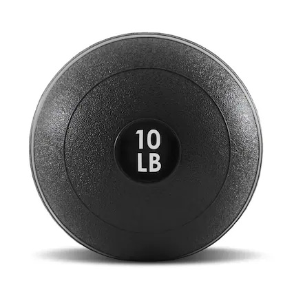 Front. ProsourceFit - ProsourceFit Classic Slam Ball, 10 lbs - Black.