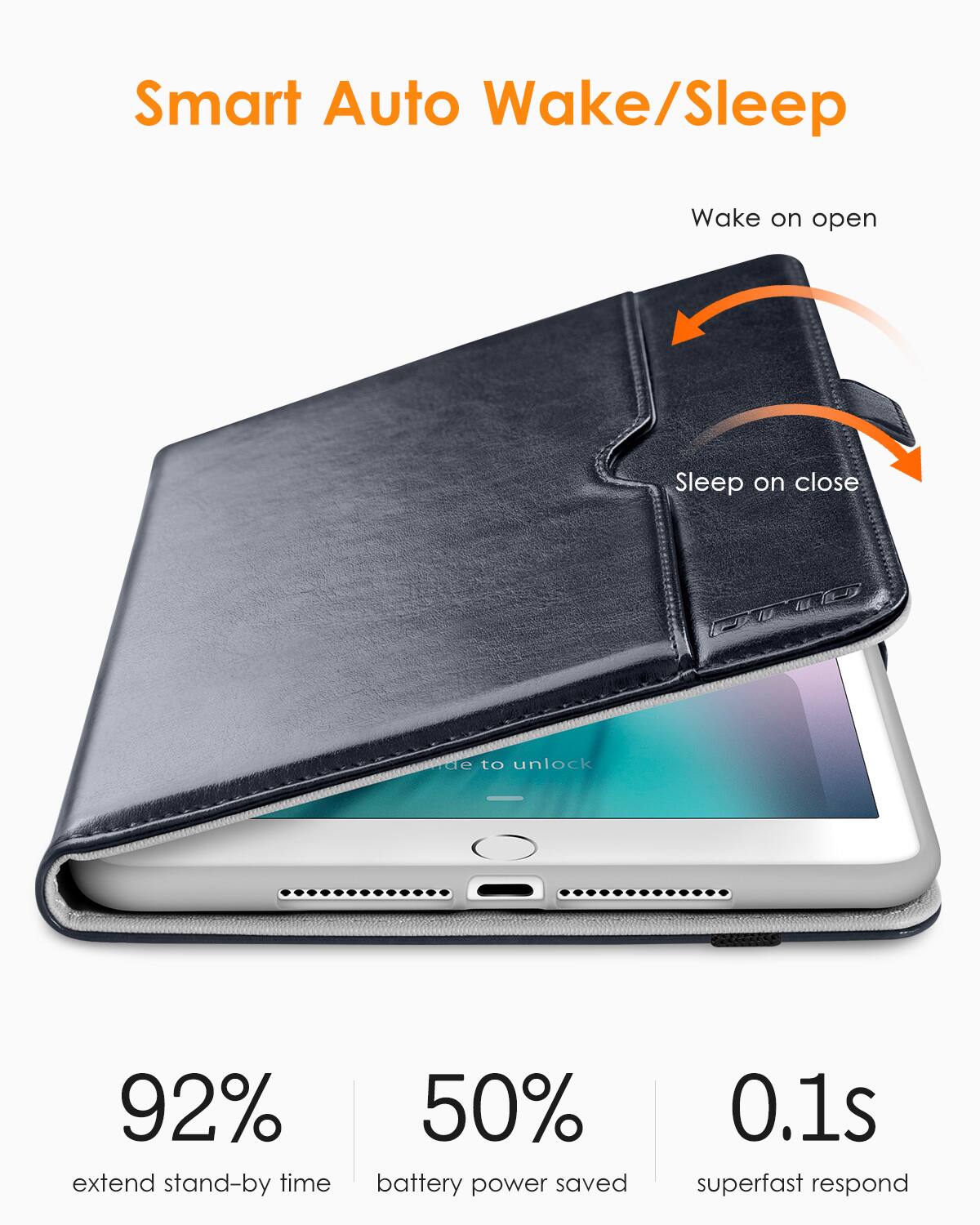 Smart Auto Wake/Sleep

- Wake on open
- Sleep on close

92% extend stand-by time

50% battery power saved

0.1s superfast respond