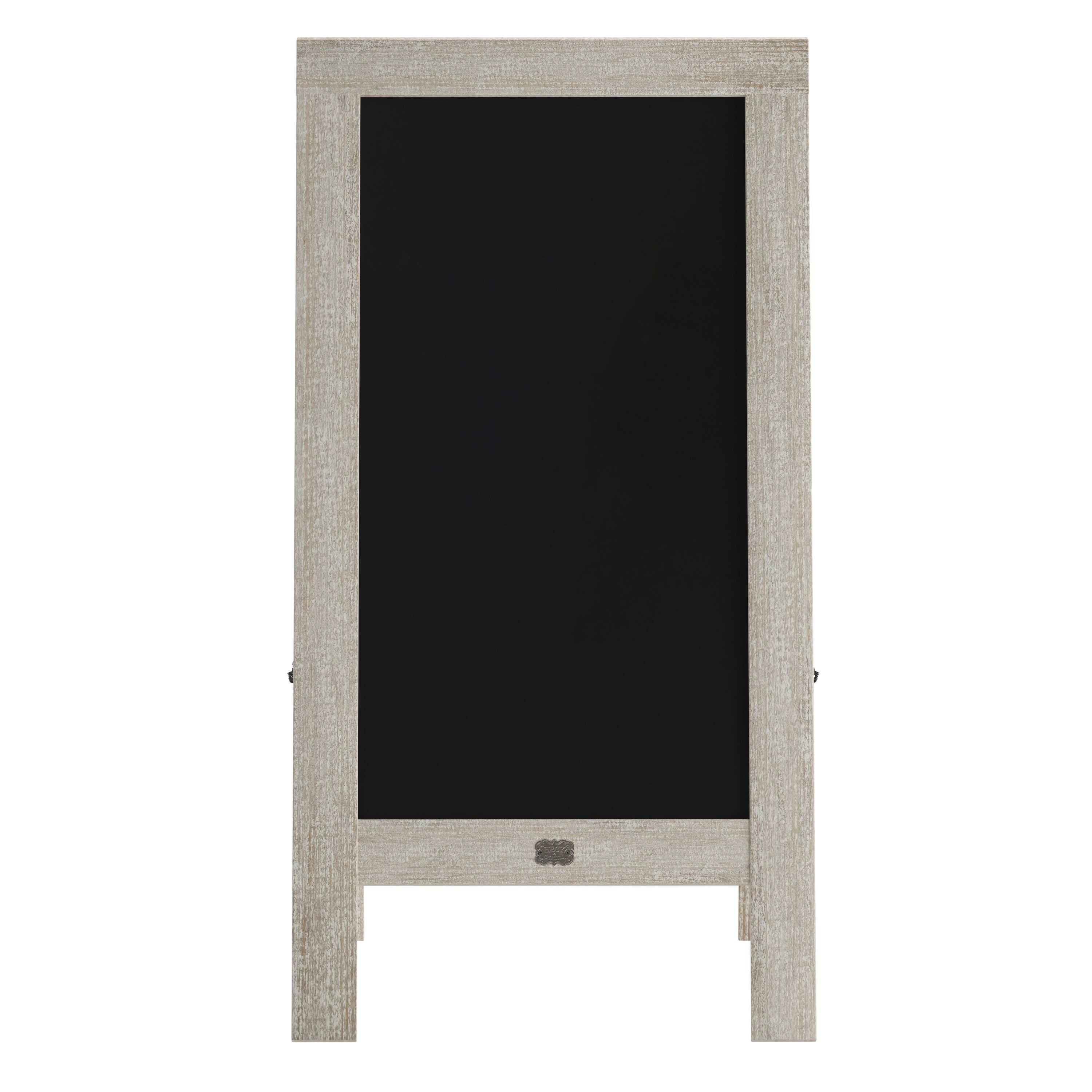 Alt View 9. Emma + Oliver - Double-Sided Chalkboard Set with Chalk Markers, Stencils & Magnets - Weathered Brown.