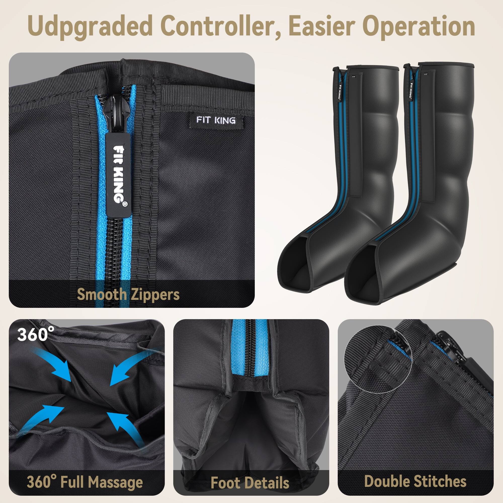 Udpgraded Controller, Easier Operation

FIT KING

Smooth Zippers

360° Full Massage

Foot Details

Double Stitches