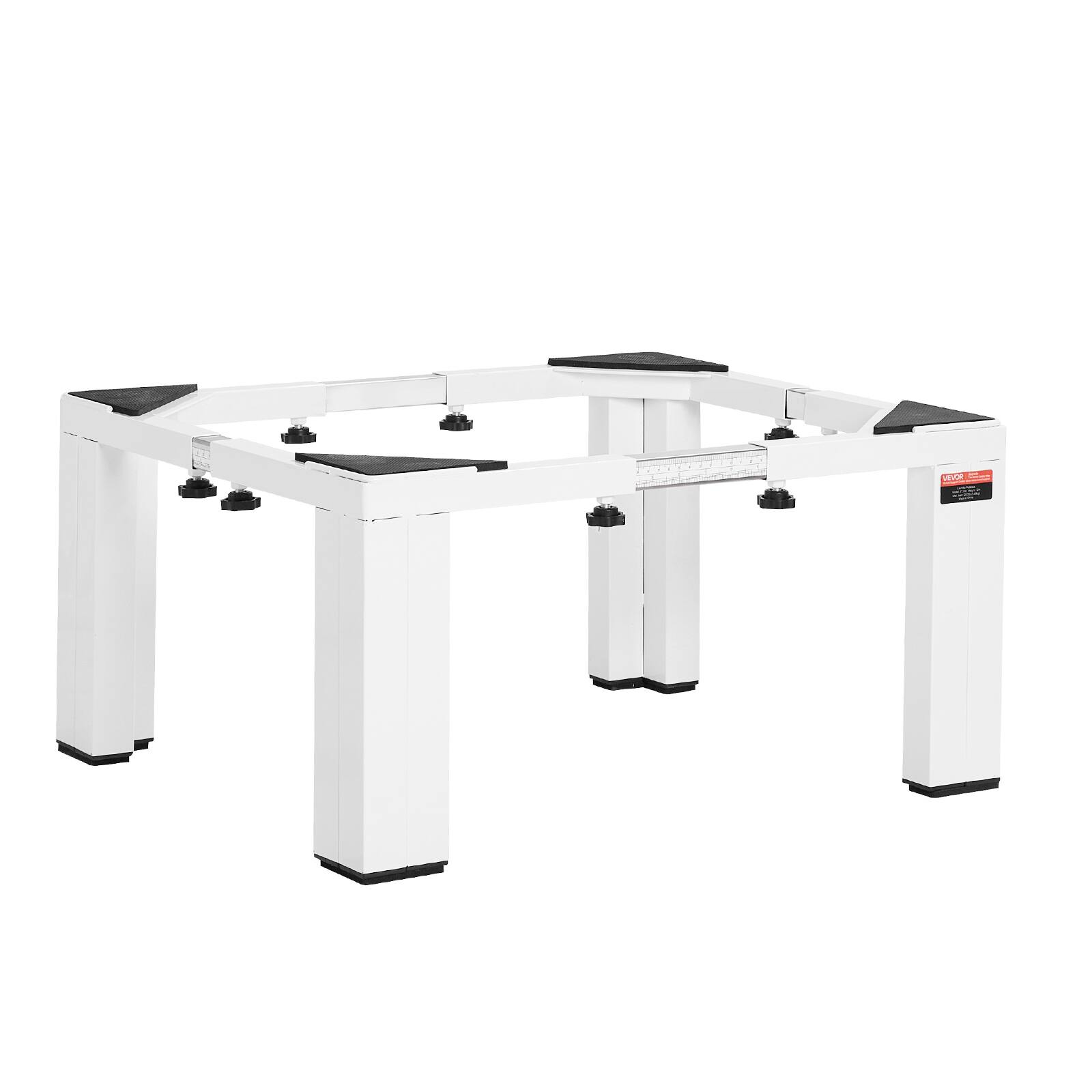 Alt View 5. VEVOR - Laundry Pedestal, 12 in Height, Washer and Dryer Pedestals with 1200 lbs Weight Load Capacity, 18.7-31 in Adjustable - White.