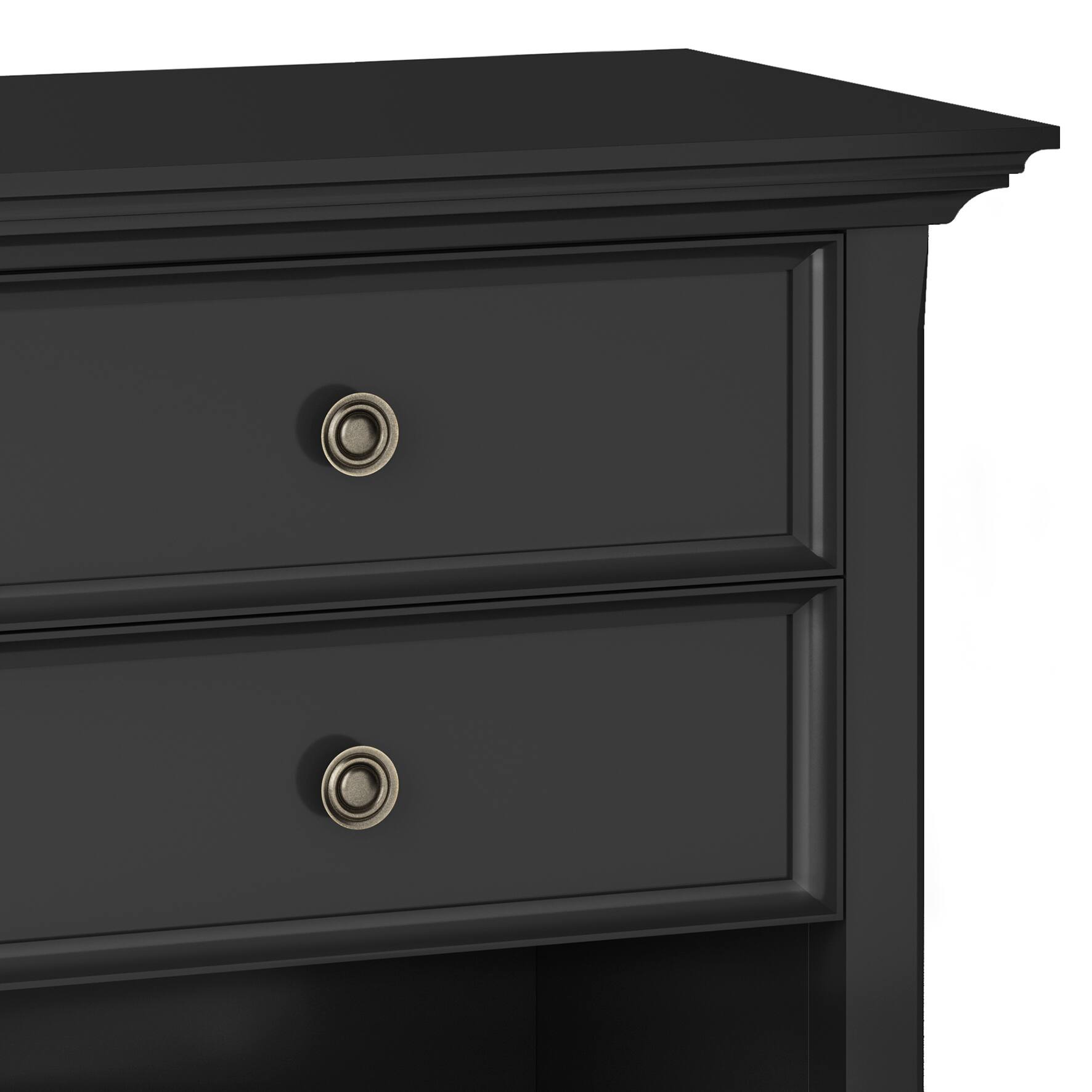 Alt View 5. Simpli Home - Amherst 24 inch Bedside Table (Set of 2) - Black.