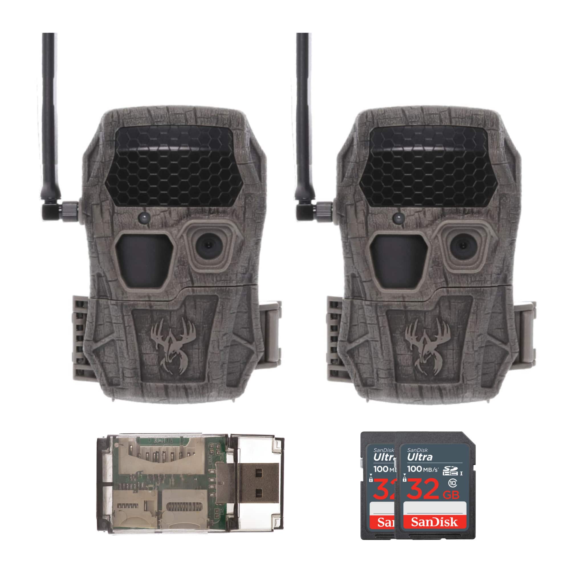 Wildgame Innovations - Encounter XT Cellular 26MP Trail Camera 32GB Memory (2Pack)