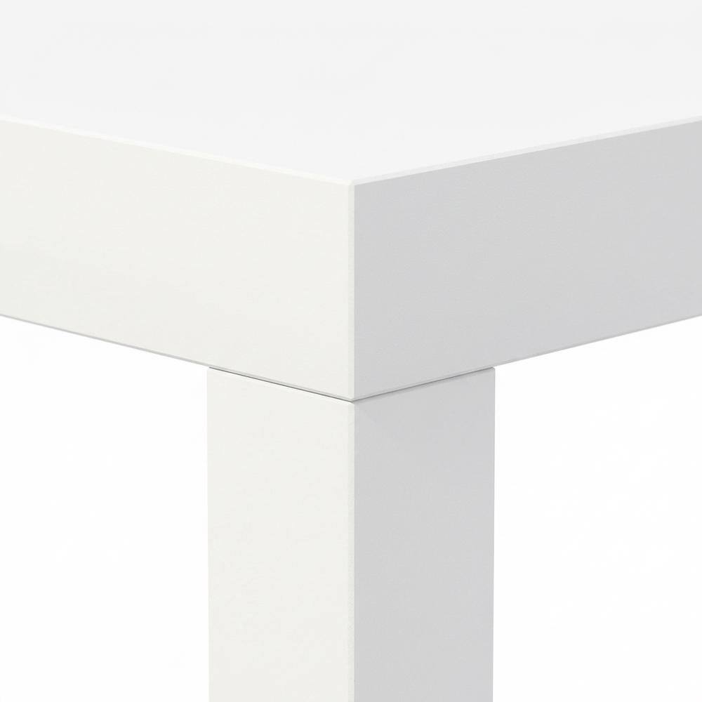 Left. FurniFact - White modern TV stand with sleek design and ample storage space - White.