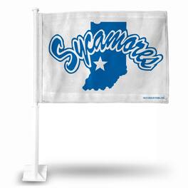 Rico Industries - Indiana State Sycamores 11X14 Window Mount 2-Sided Car Flag - Multi