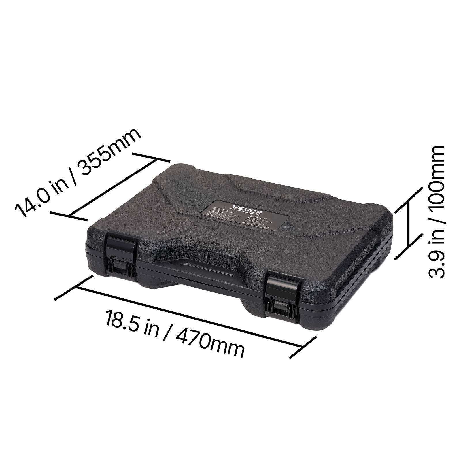 14.0 in / 355mm  
18.5 in / 470mm  
3.9 in / 100mm