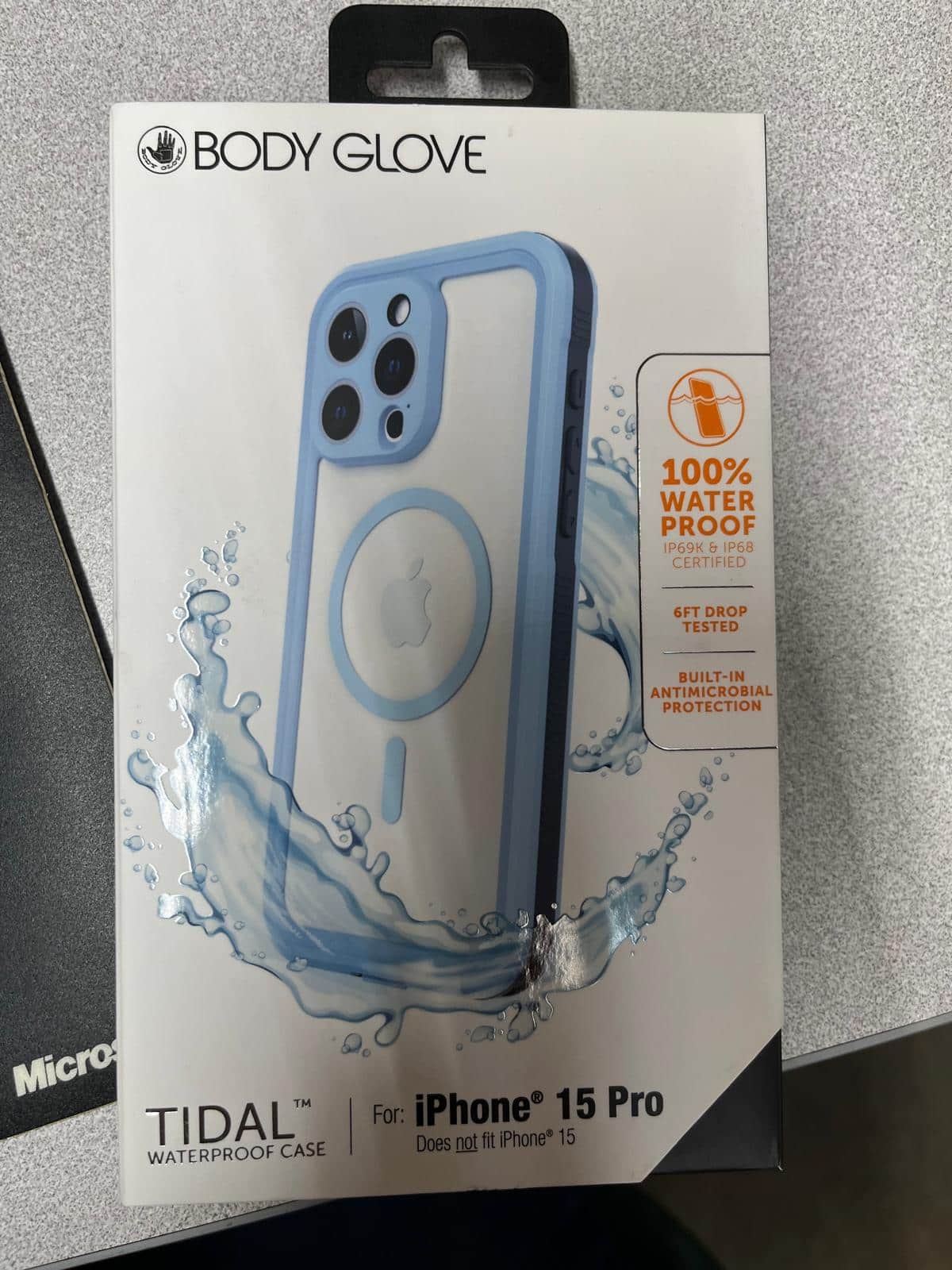 Body Glove - Tidal Waterproof Case for iPhone 15 Pro | Color: - Clear/Blue