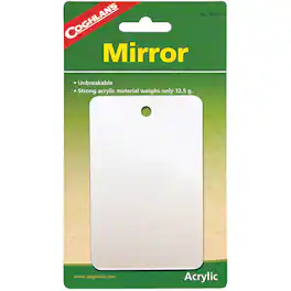 Coghlan’s - Coghlan's Featherweight Mirror, Unbreakable Acrylic Material, Emergency Survival