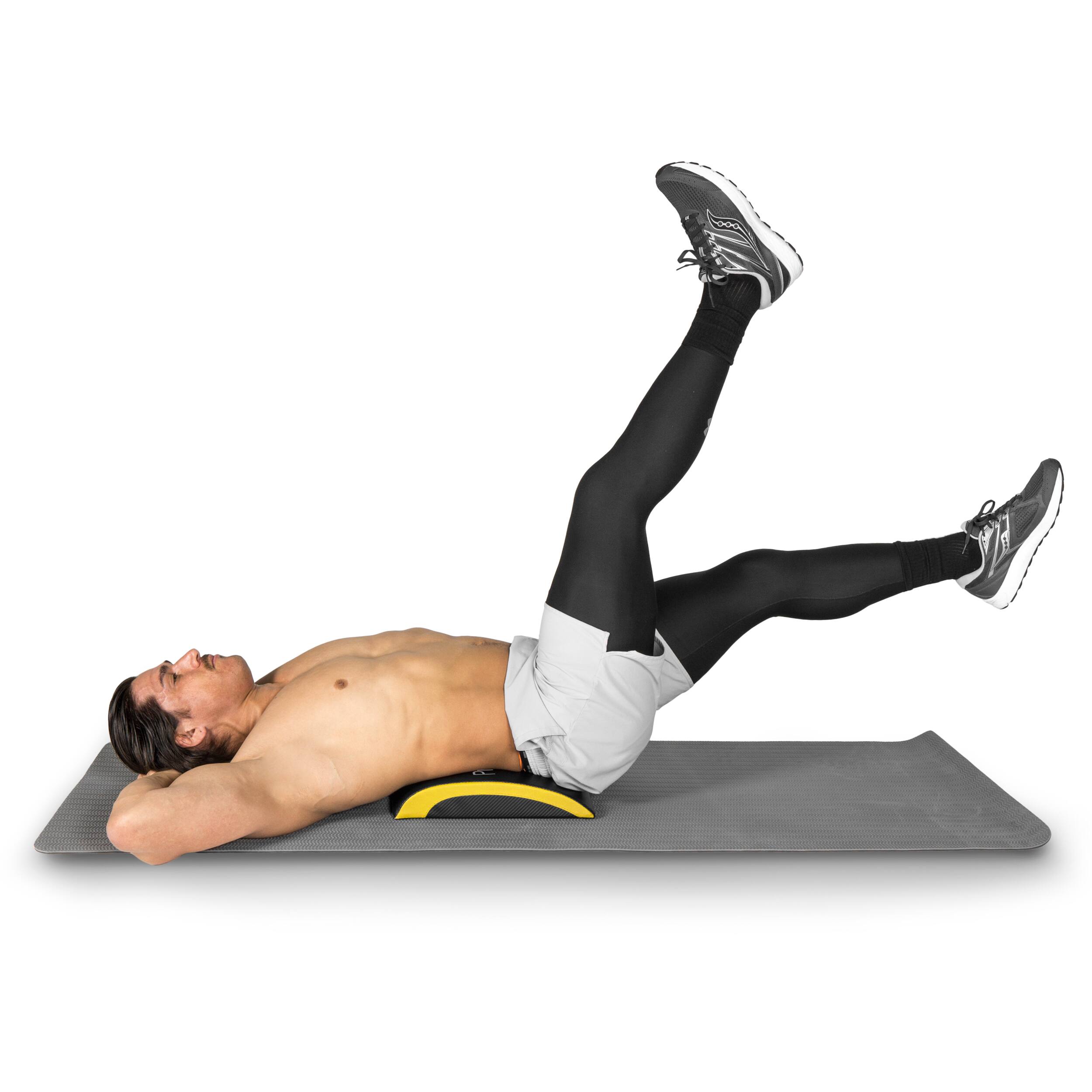 Alt View 2. ProsourceFit - ProsourceFit Abdominal Mat - Black/Yellow.