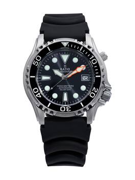 RATIO - FreeDiver Helium Safe 1000M Stainless Steel Automatic 1066KE20-33VA-BLK Men's Watch - Black
