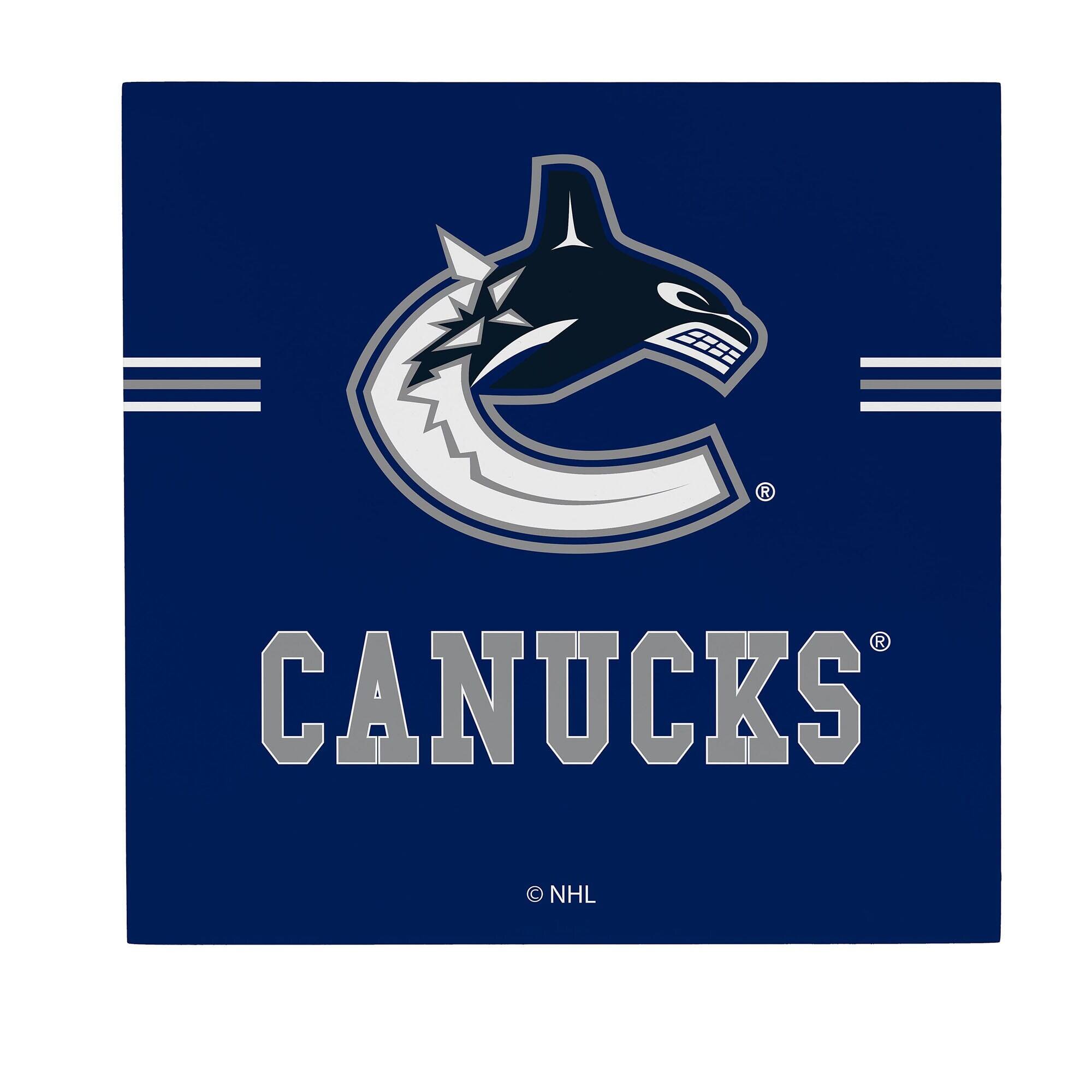 Evergreen Enterprises - Vancouver Canucks 12" x 12" Wood Wall Sign - Multicolor