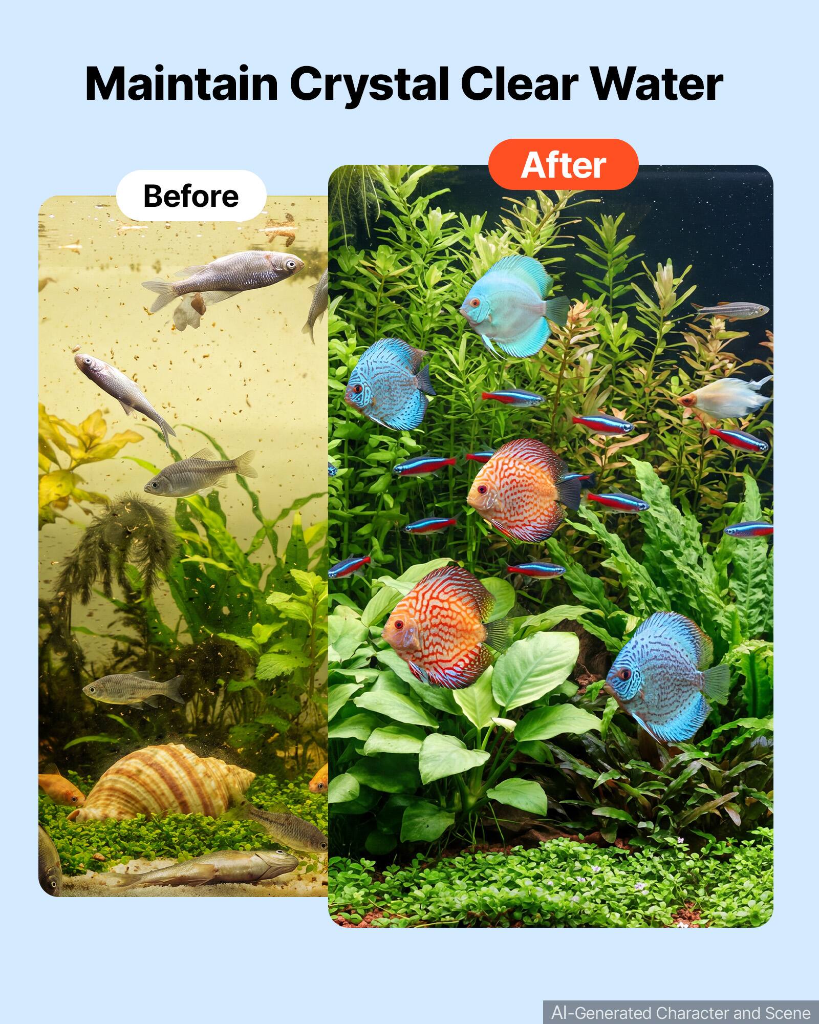 Maintain Crystal Clear Water

Before

After

AI-Generated Character and Scene