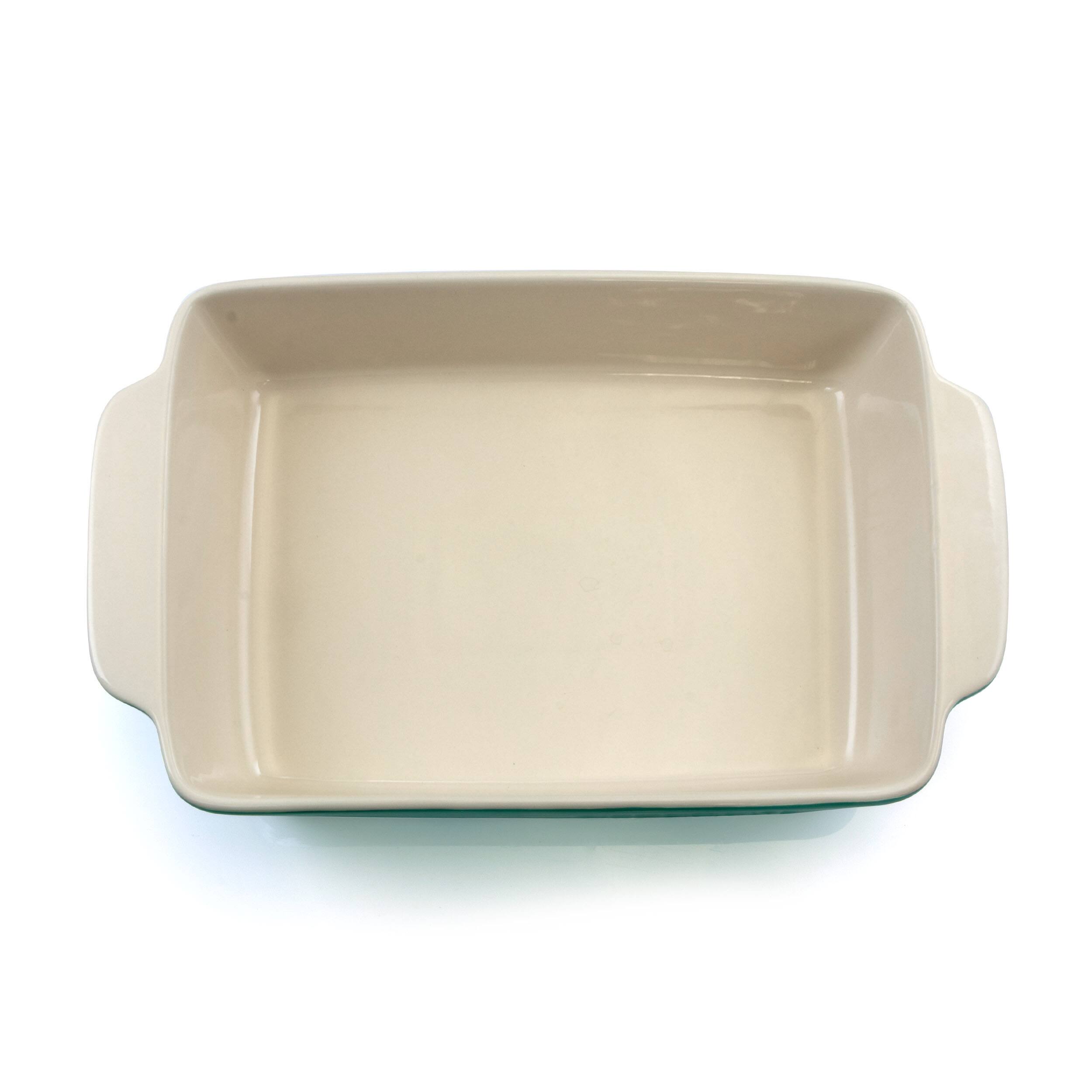Alt View 3. Crock-Pot - Crock Pot Artisan 4 Quart Rectangular Stoneware Bake Pan in Gradient Teal - Gradient Teal.