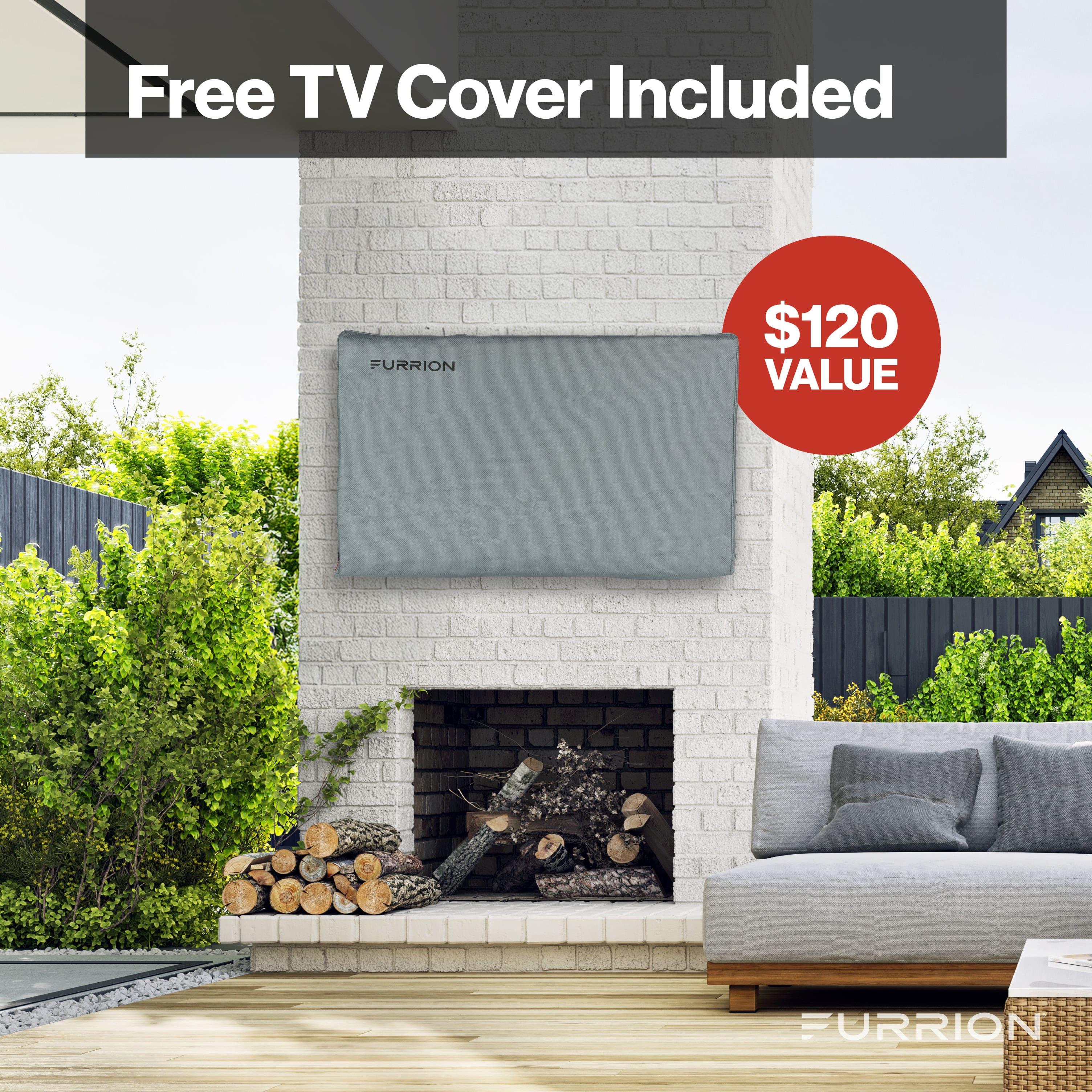 Free TV Cover Included FURRION $120 VALUE