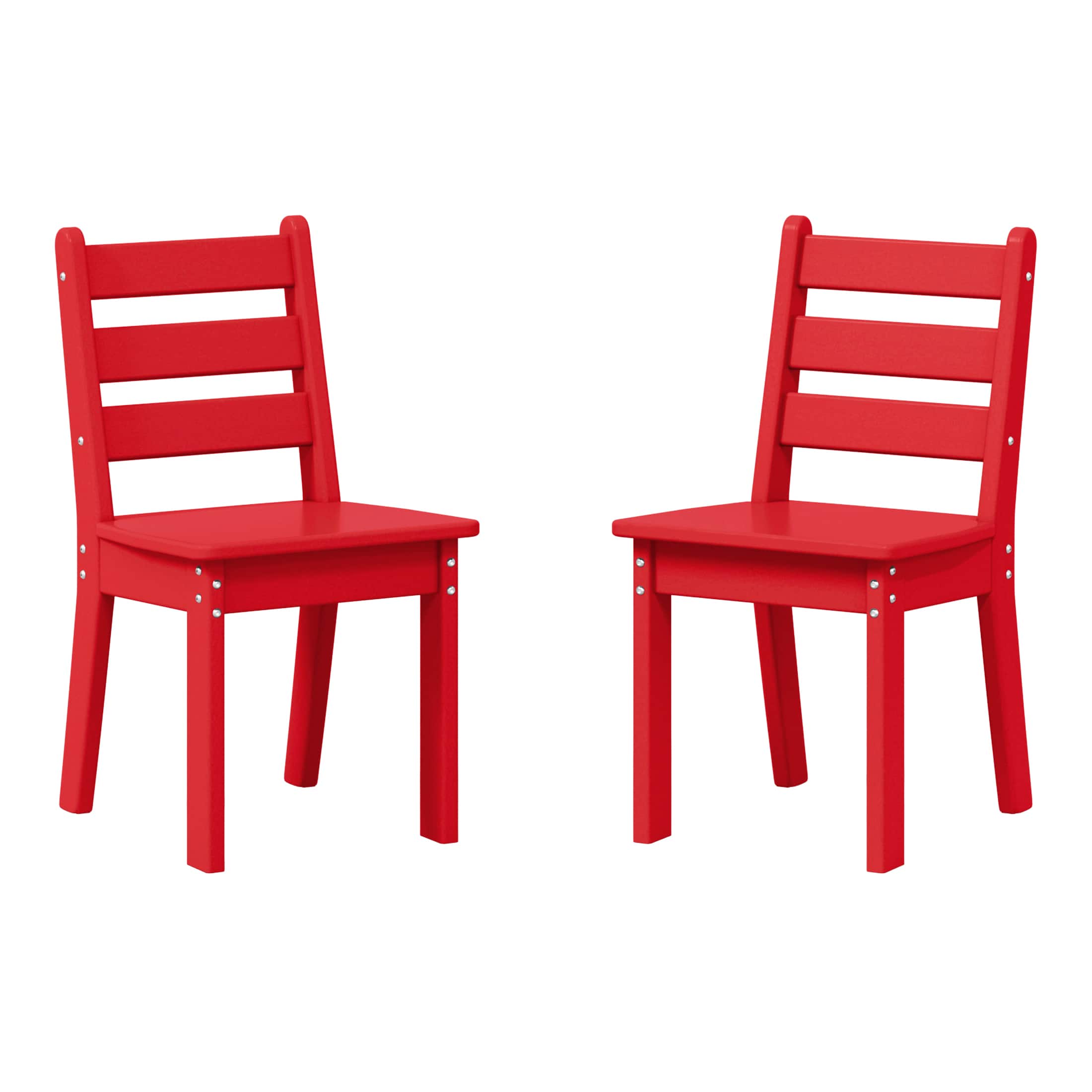 WestinTrends - Treehouse Outdoor HDPE Kids Plastic Toddler Dining Chair (Set of Two) - Red price history on PriceWatchPro