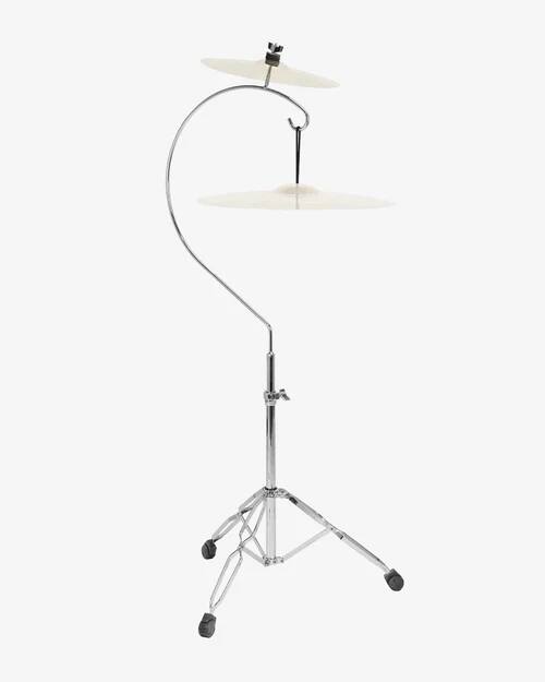Angle. Gibraltar Hardware - 5000 Series Suspended Cymbal Stand, with Double Braced Tripod Base, Secondary Cymbal Post, and Adjustable Height.