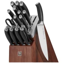 Henckels - Elan 20-pc Self-Sharpening Knife Block Set - Matte Black