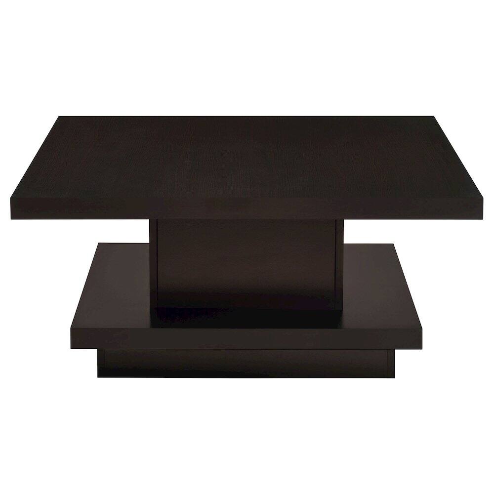 Alt View 4. Coaster Co. of America - Reston Square Engineered Wood Coffee Table Cappuccino - Brown.