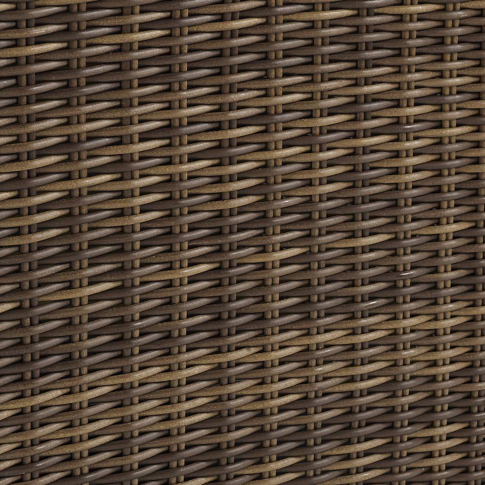 Alt View 4. Crosley Furniture - Bradenton 2Pc Armless Wicker Outdoor Chair Set - 2 Armless Chairs - Gray.