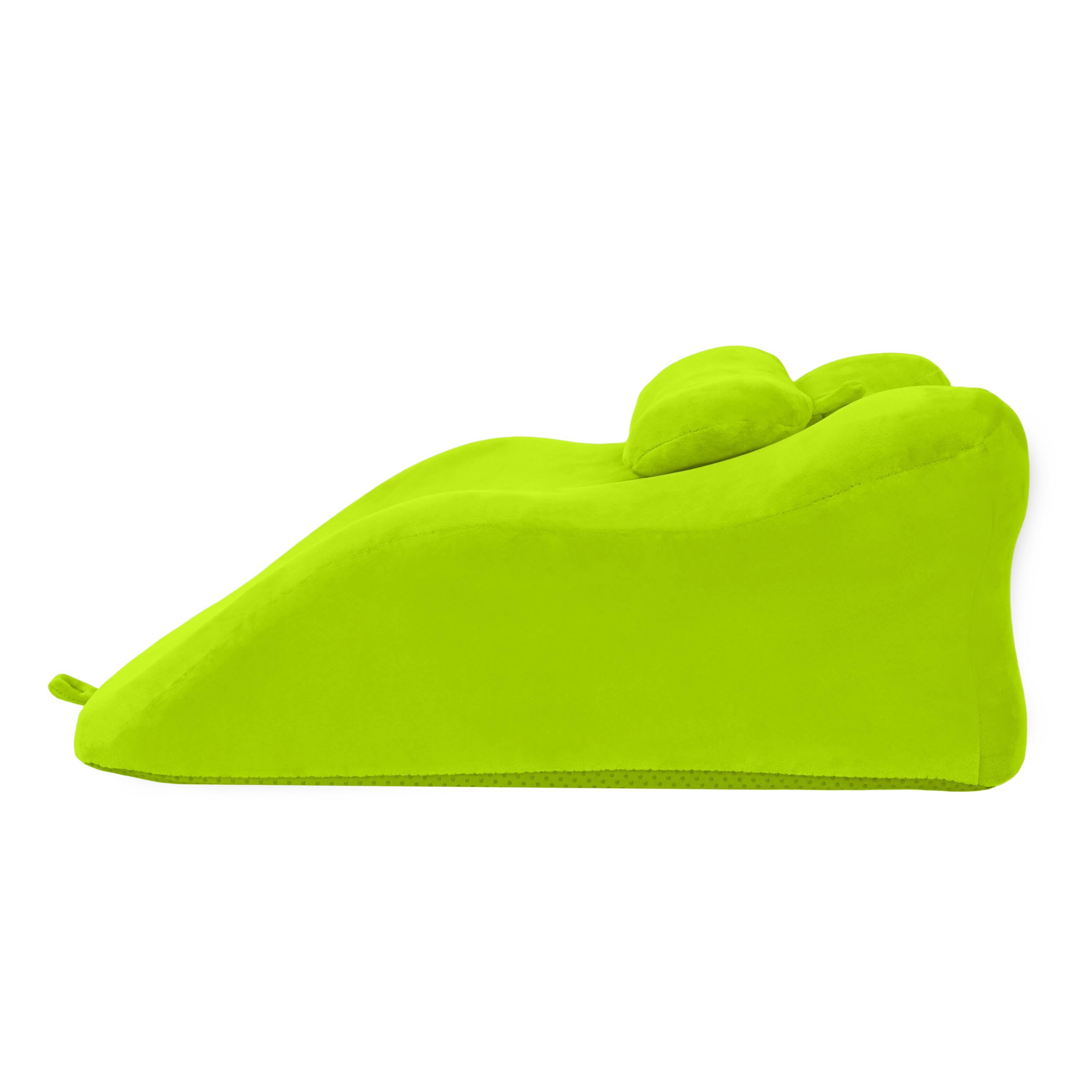 Alt View 4. Z-Edge - Foam Ergonomic Wedge Pillow, Prone Pillow for Sleeping, Reading Pillow for Bed, Ergonomic Support for Back Pain - Green.