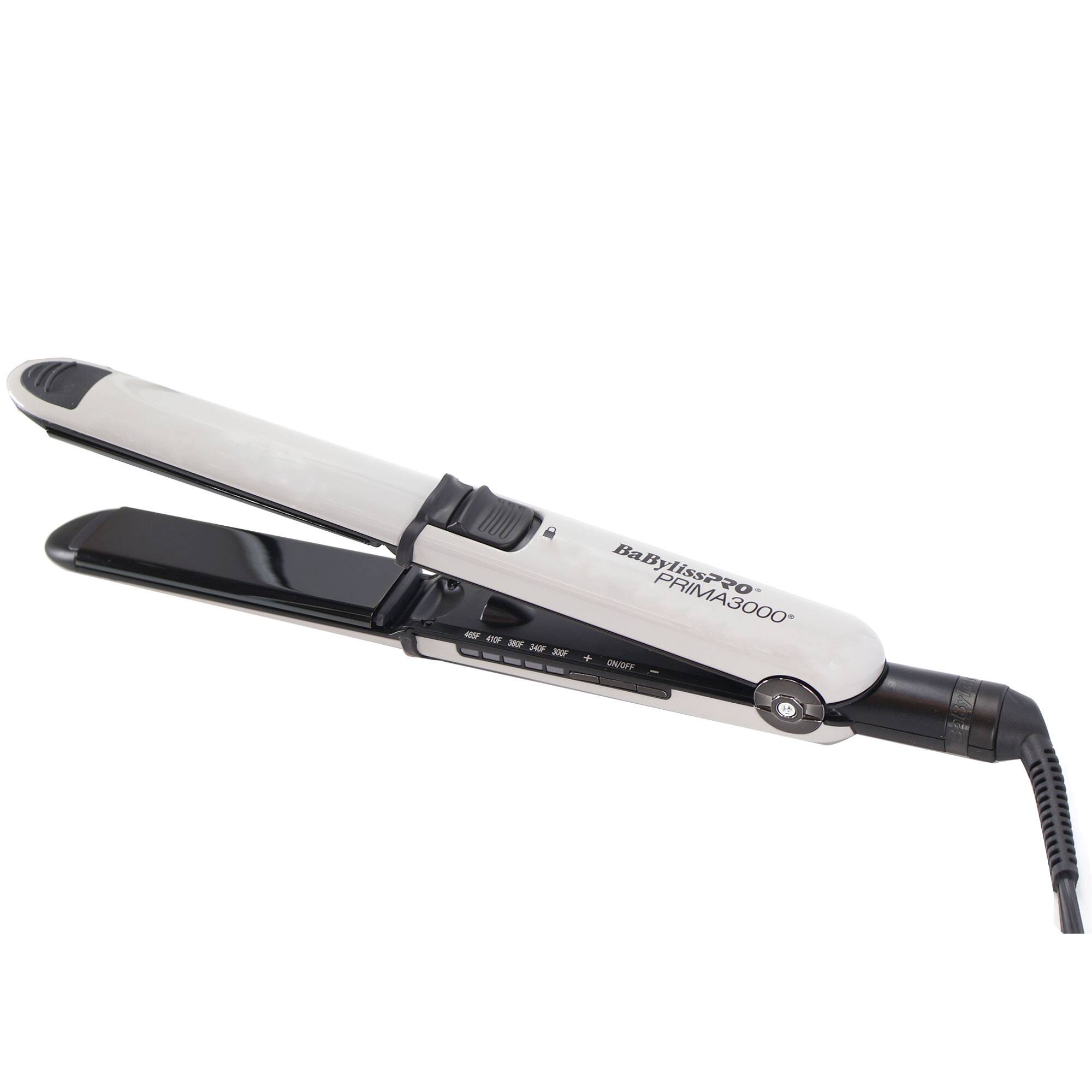 Babyliss - Pro Limited Edition Nano Titanium Prima 3000 Stainless Steel Flat Iron Grey - 1-1/4" #BNT3000TGY (Dual Voltage) - Gray