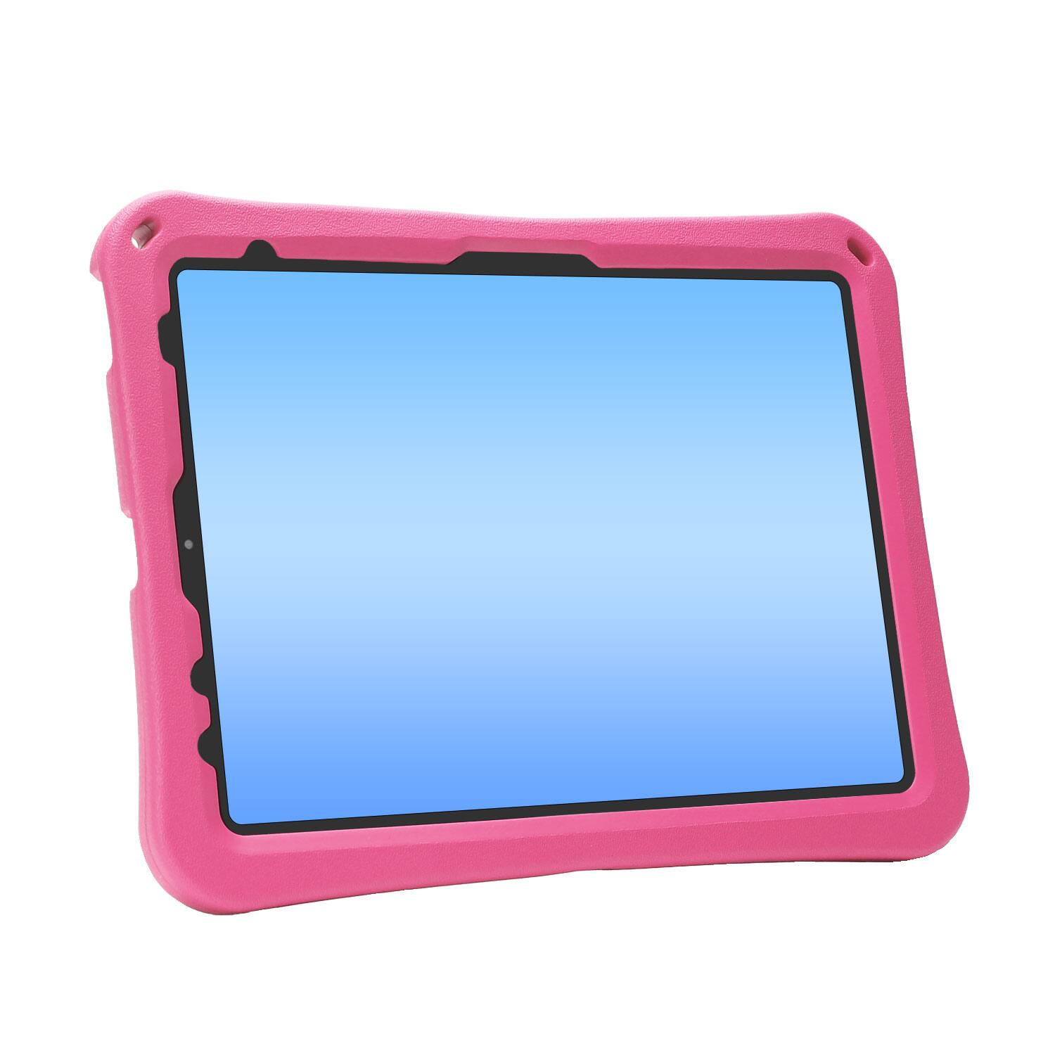 Alt View 2. Dteck - for Apple iPad Air (M4) 11" 2026/(M3) 2025/(M2) 2024 Rugged Case,Shockproof Heavy Duty EVA Cover with Rotating Stand - Rose.