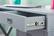 Alt View Zoom 19. Linon Home Décor - Penrose Four-Drawer Side Storage Desk - Gray Paint / Silver Hardware.