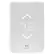Front. Mysa - Smart Programmable Wi-Fi Thermostat - White.