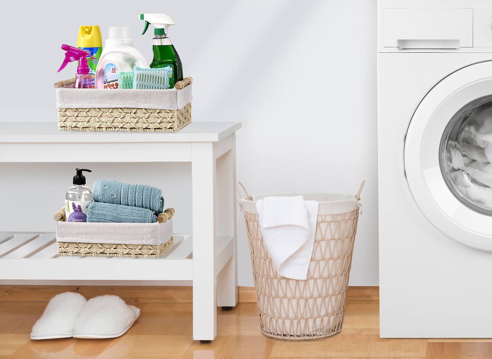 The text on the image reads:

"Wogman's Free & Clear"